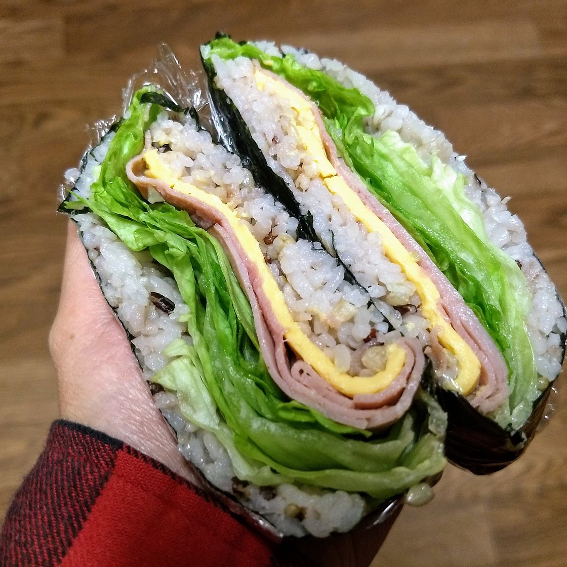 Simple Rice Sandwich (Onigirazu)