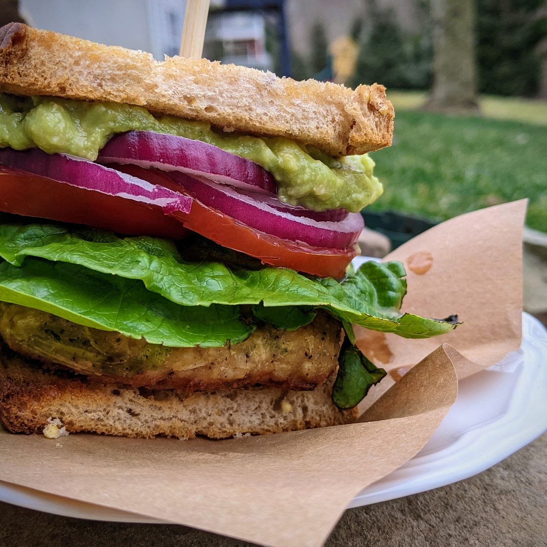 The BEST Guacamole Chicken Burgers