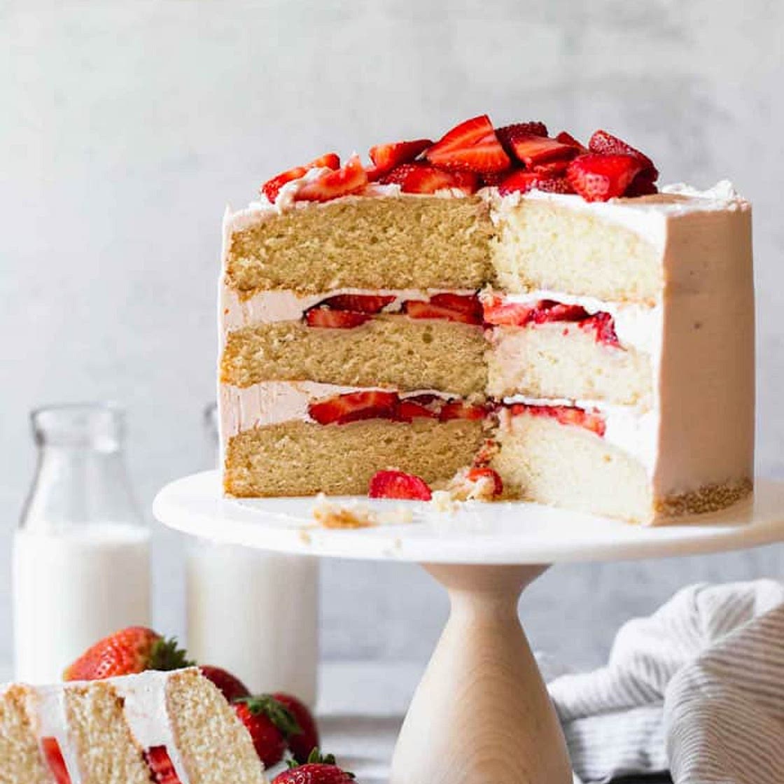 Strawberry Shortcake Cake