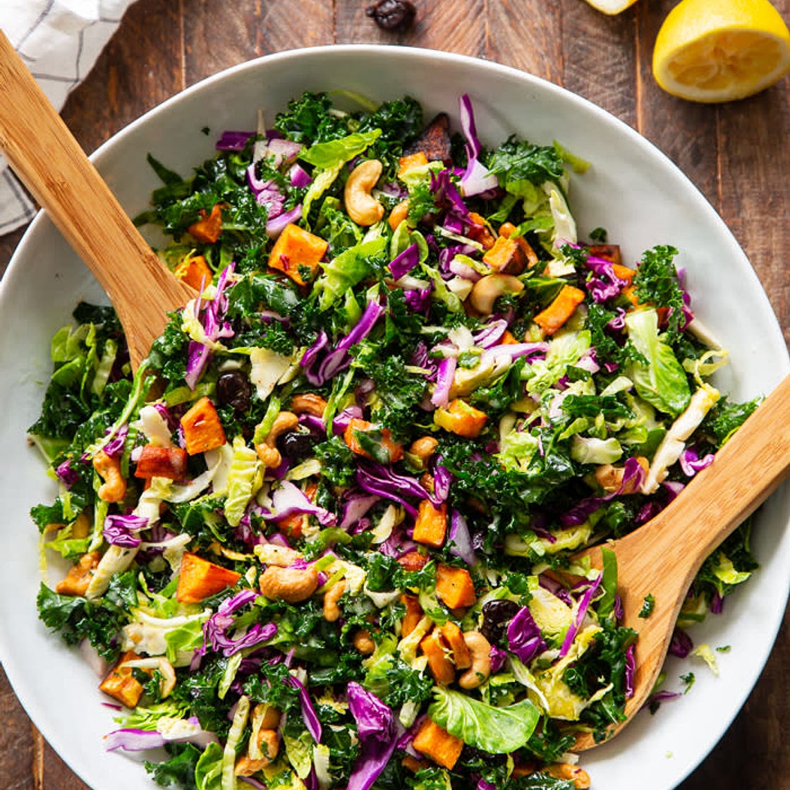 Rainbow Veggie Salad with Lemon Vinaigrette