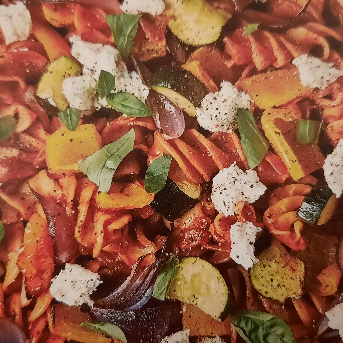 Baked Ratatouille Fusilloni With Goats' Cheese (V)