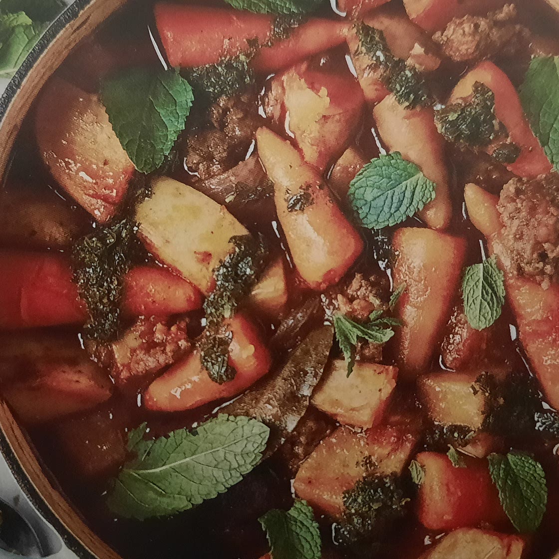 One-Pot Minty Lamb & Potato Stew