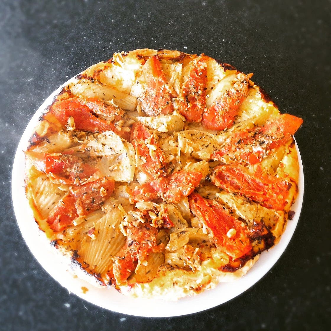 Tarte fenouil, tomates et olives (A Essayer)