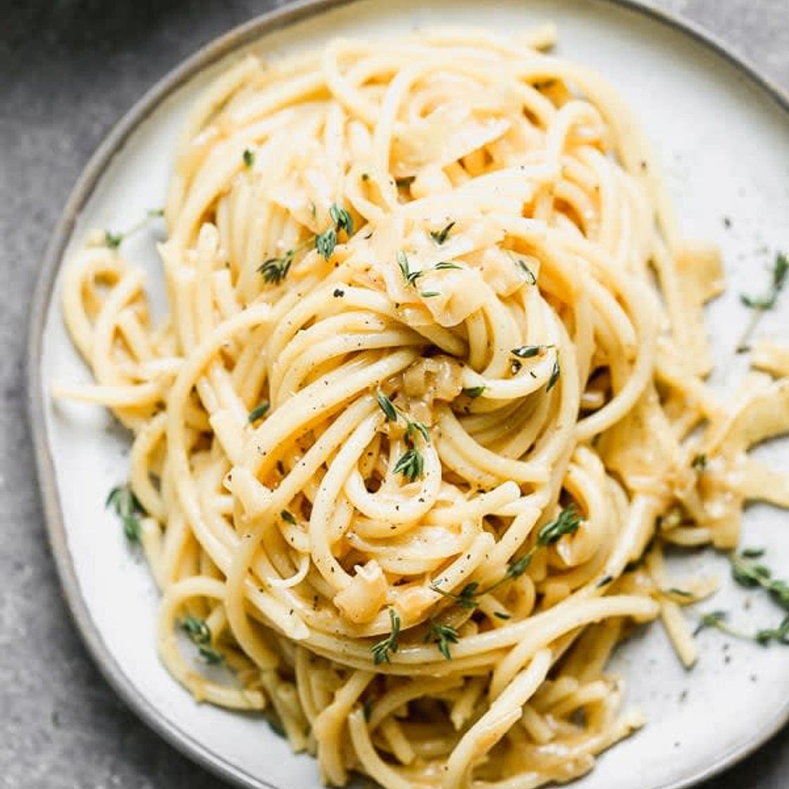 Spaghettis au parmesan et à l'armagnac (by Fab)