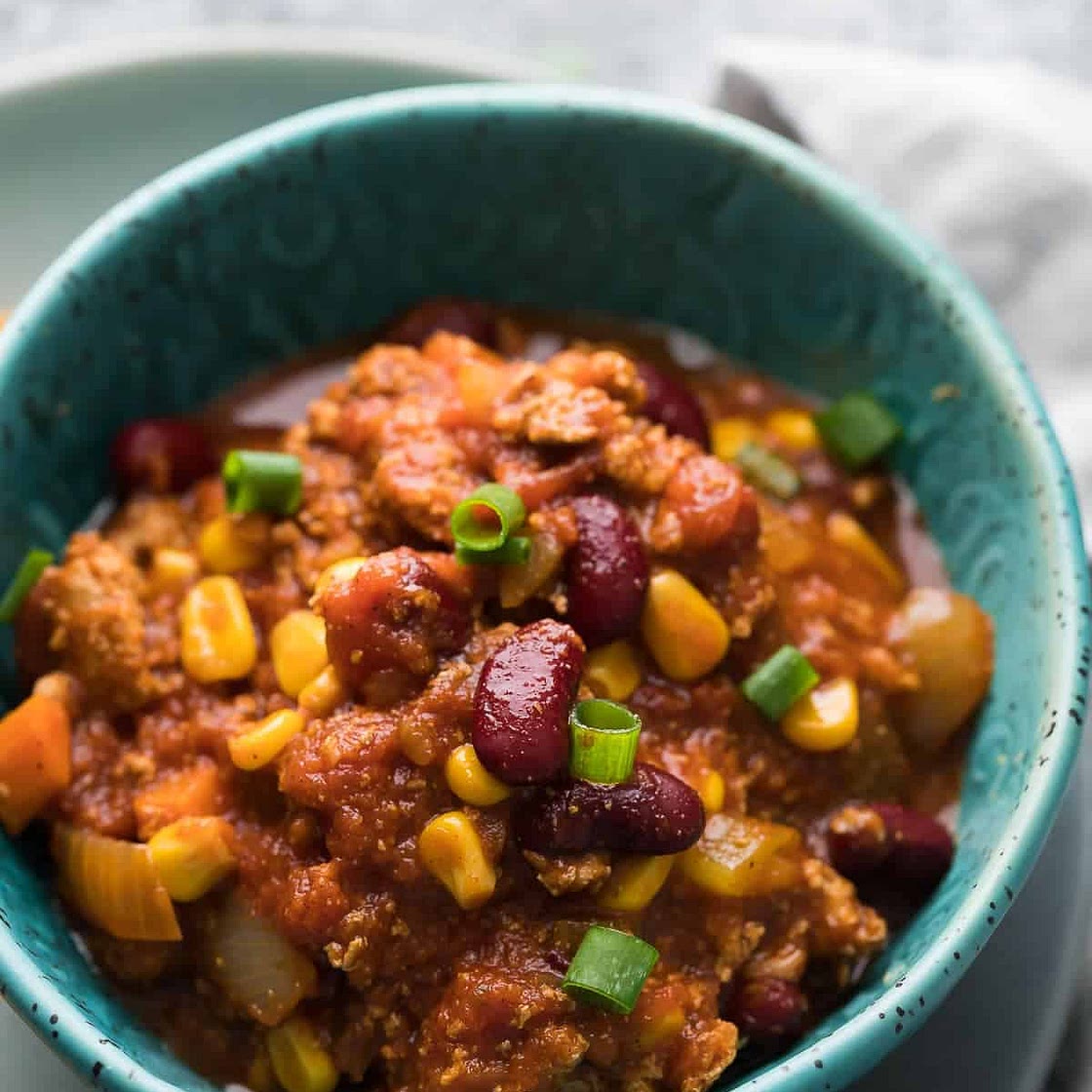 Smoky Slow Cooker Turkey Chili