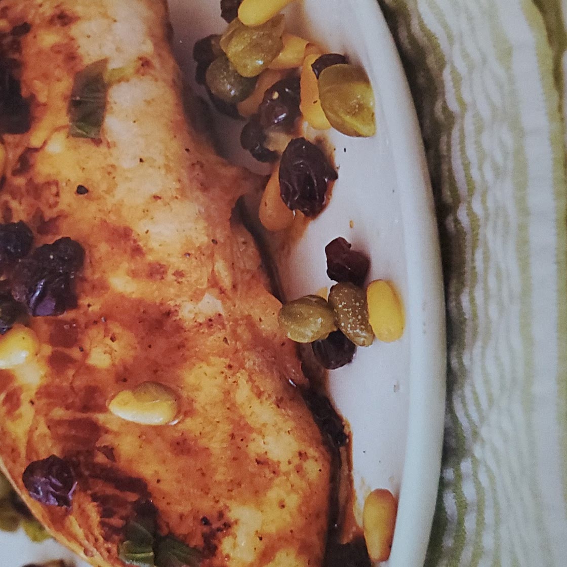 Lemon Chicken with Currants and Pine Nuts