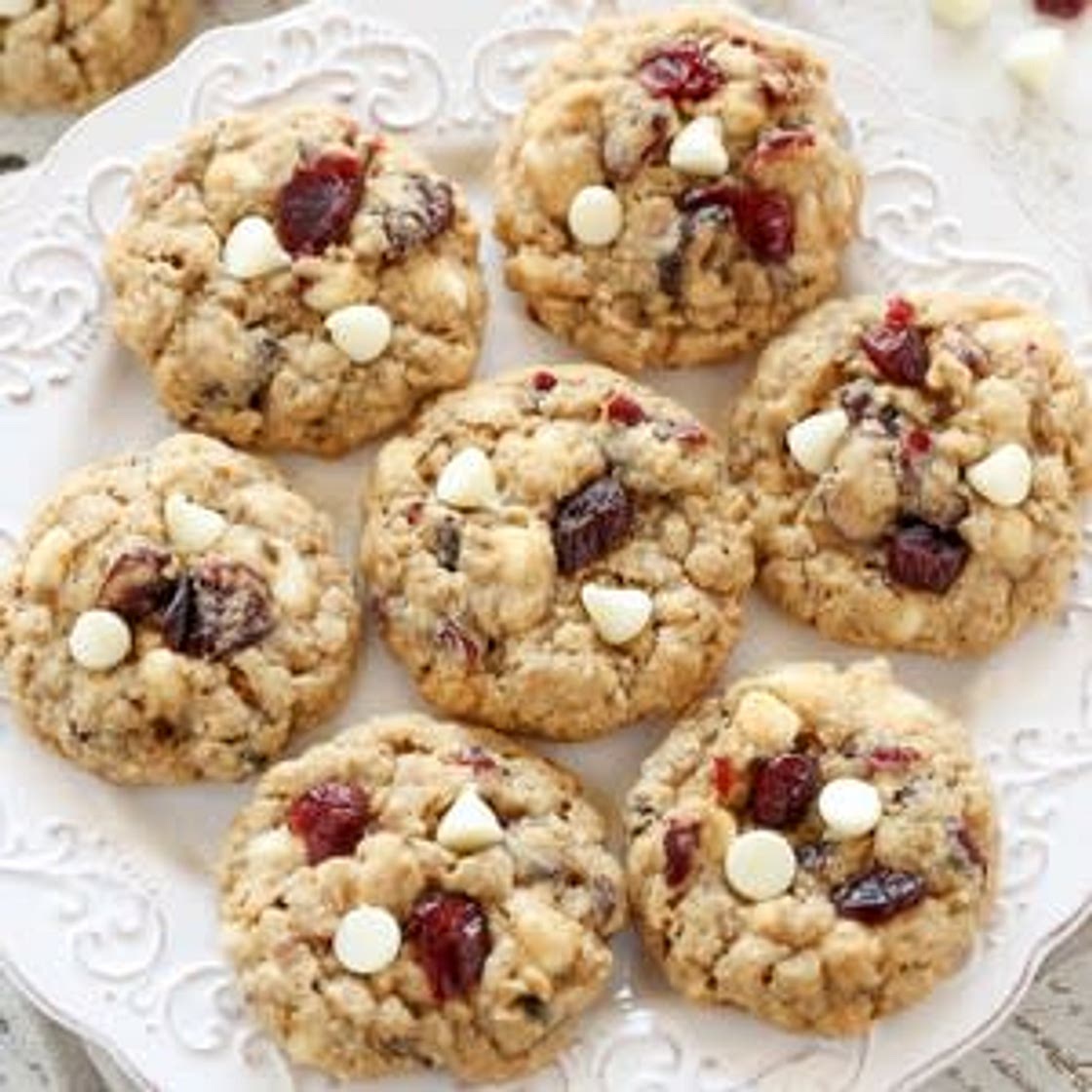 White Chocolate-Cranberry Oatmeal Cookies