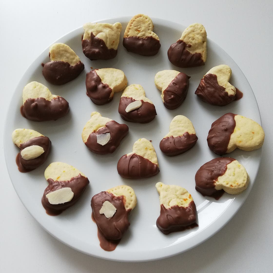 Valentines Orange & Chocolate cookies