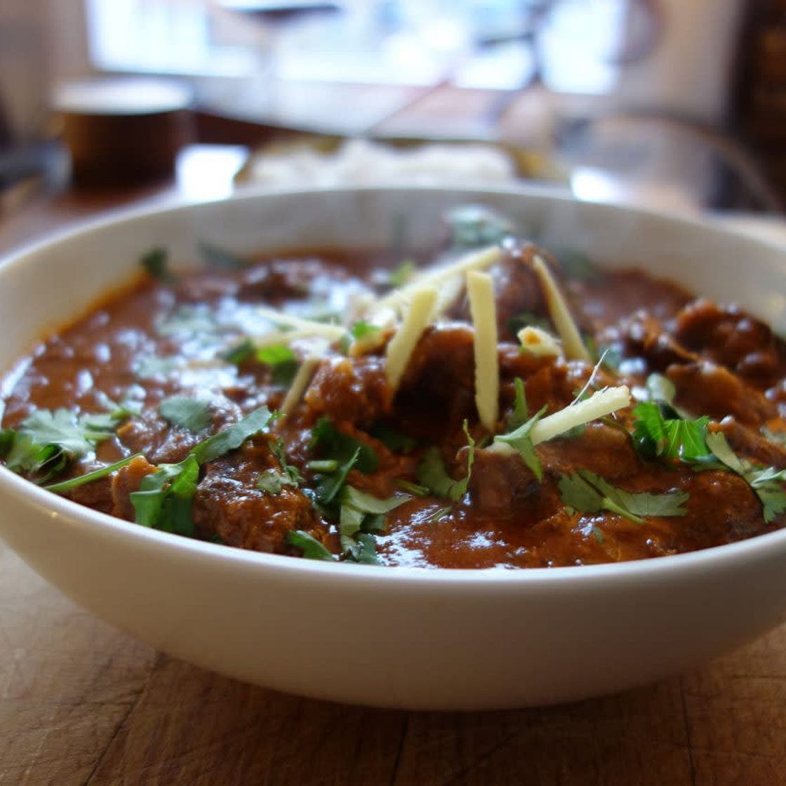 Slow-cooked mutton and black cardamom curry