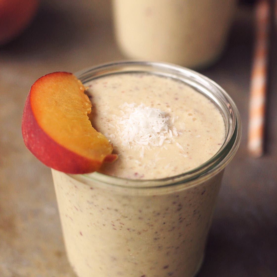 Peaches and Cream Smoothie (Vegan)