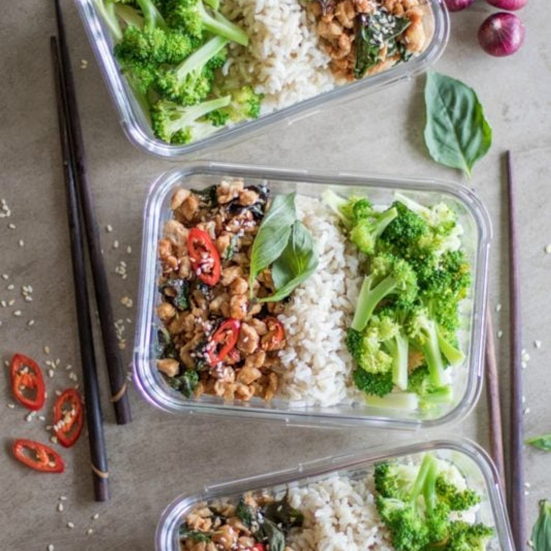 Thai Basil Chicken Meal Prep