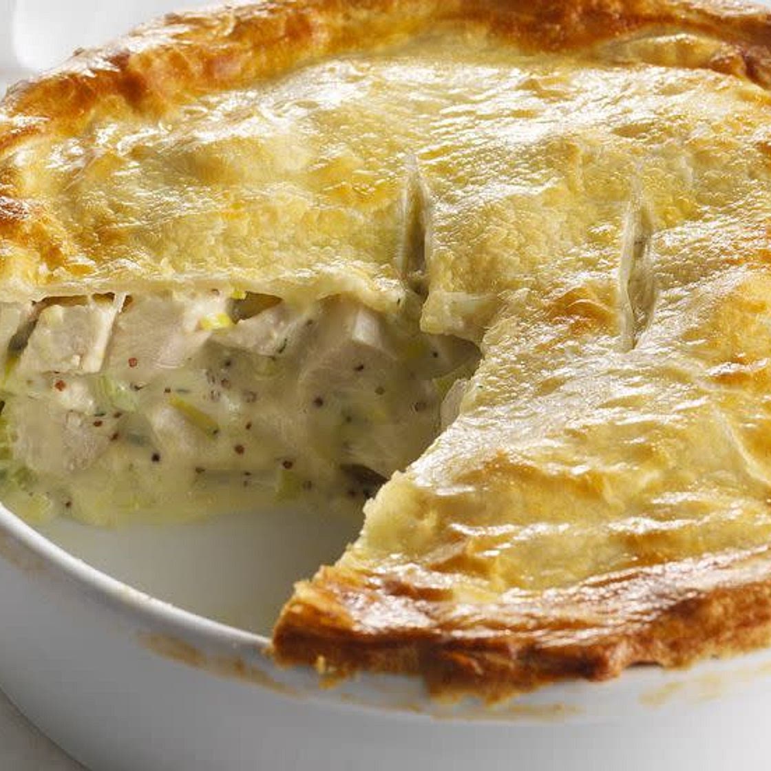 Chicken, Bacon and Leek Pie