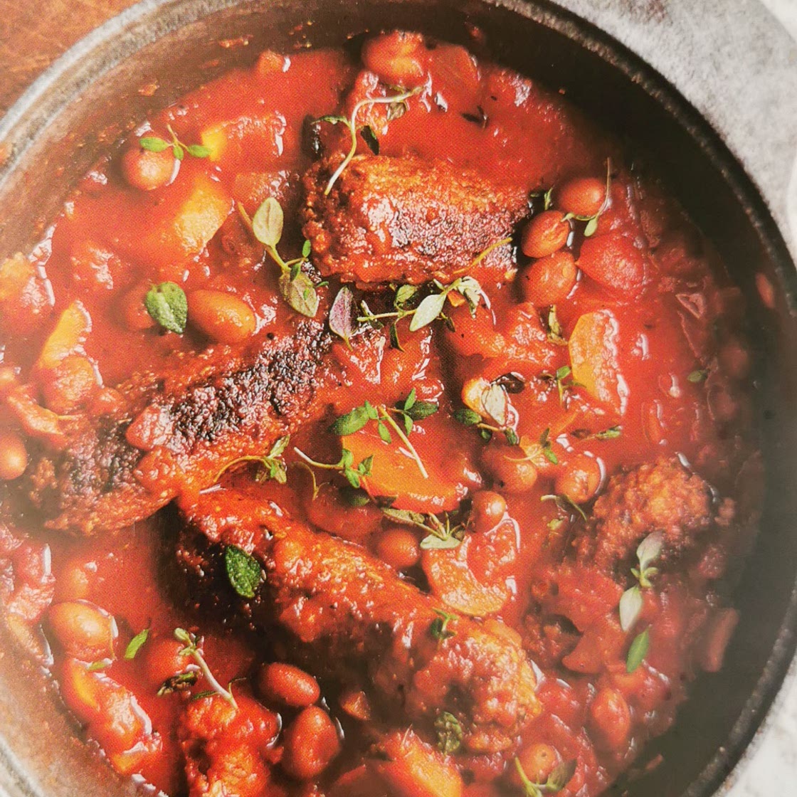 VEGAN SAUSAGE CASSEROLE