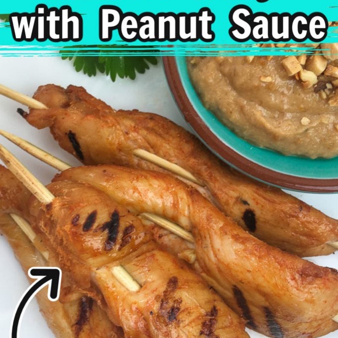 chicken satay with peanut sauce 