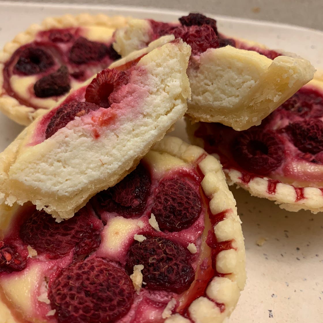 Ricotta tarts (raspberry, improved)