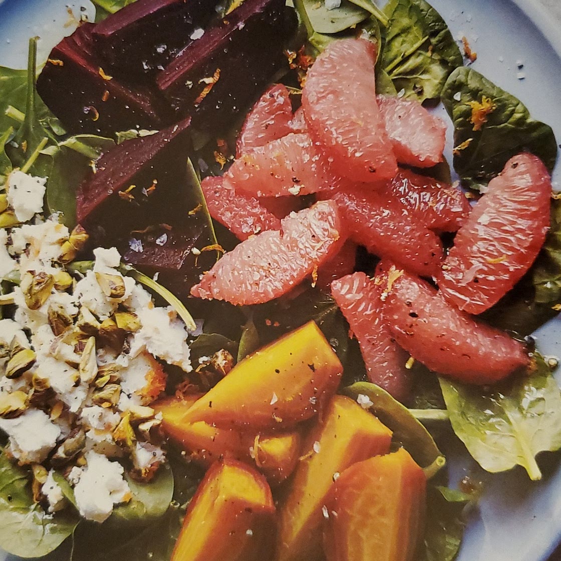 citrus-infused roasted beet salad