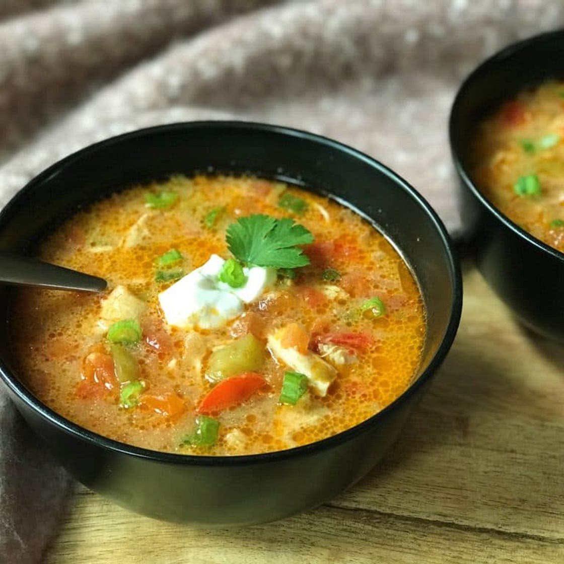 Instant Pot Chicken Fajita Soup Recipe