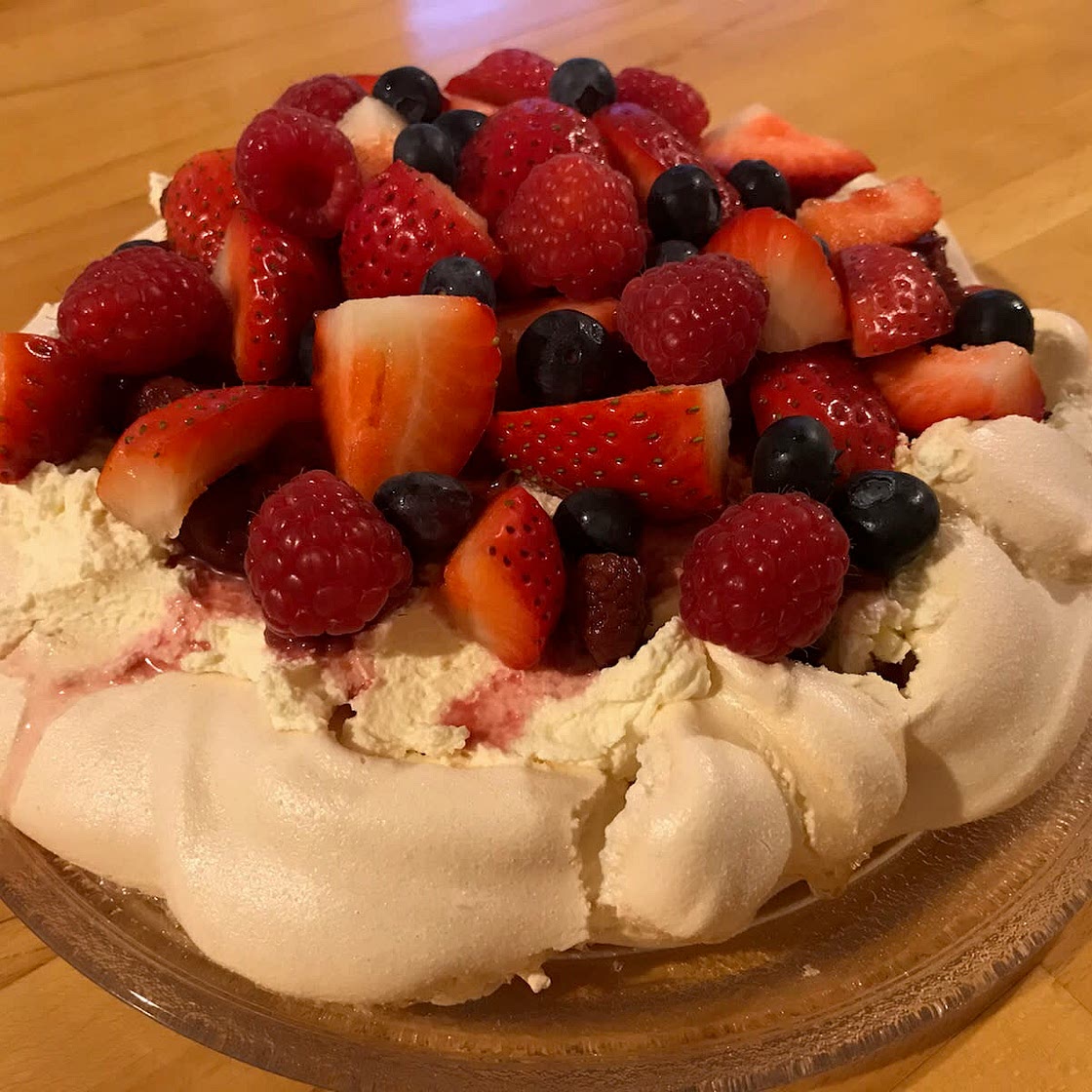 The classic berry pavlova 