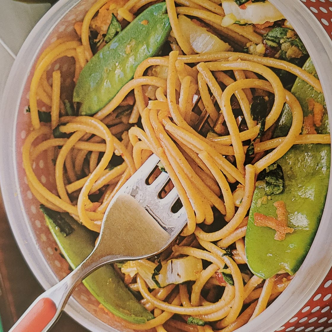 SWEET CHILI-LIME NOODLES WITH VEGETABLES