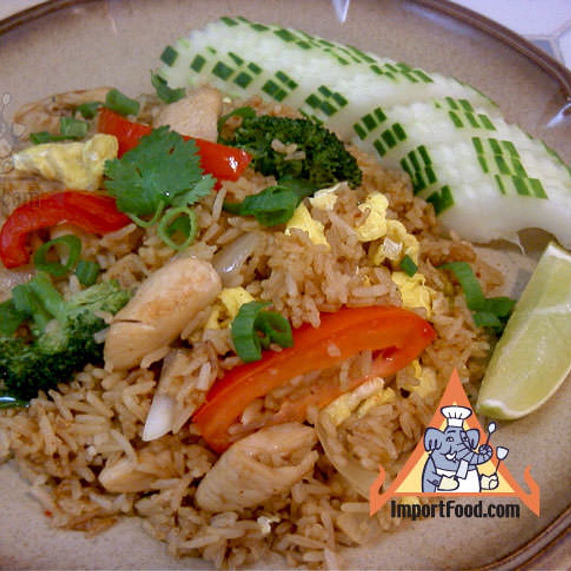 Thai Fried Rice with Chicken, 'Khao Pad Namprik Pao Sai Kai'