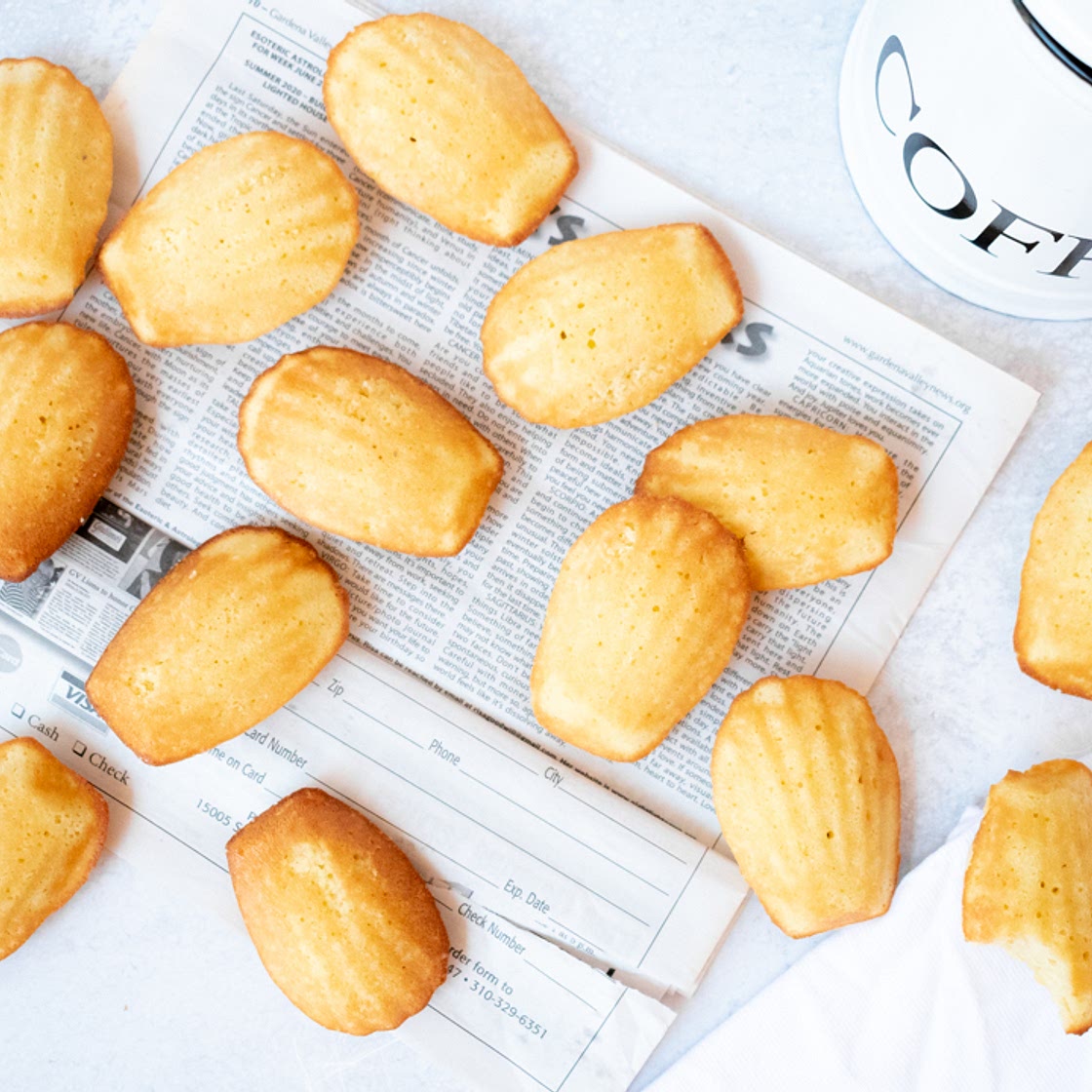 Keto Madeleine Cookies