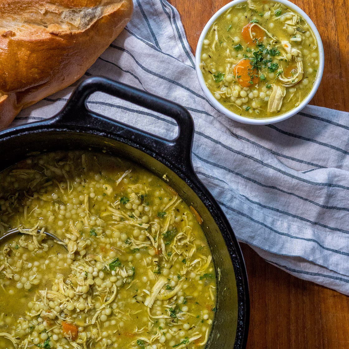 'Cold Fighter' Chicken Couscous Soup