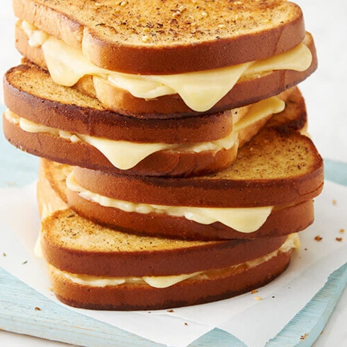 Grilled Three-Cheese Sandwiches