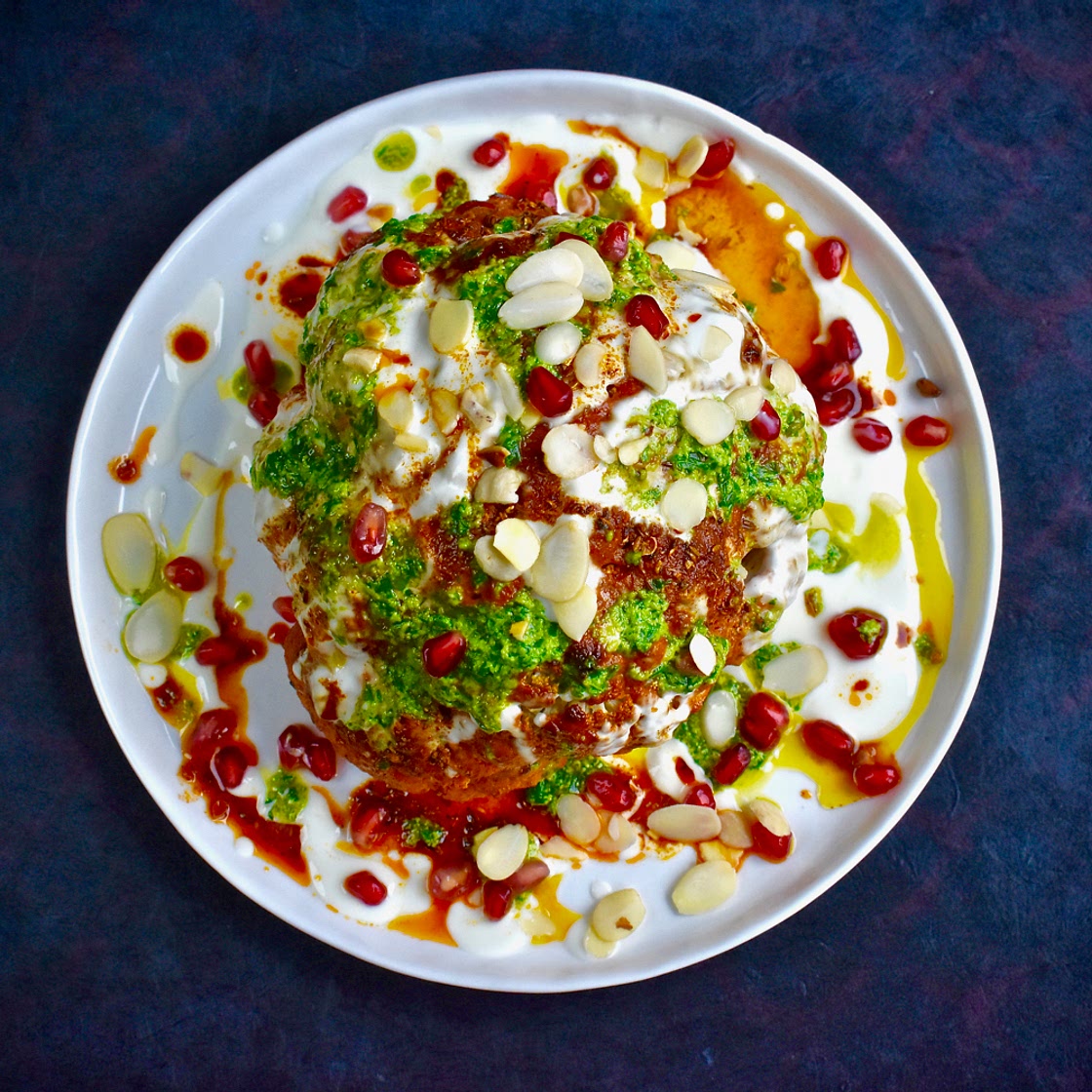 Organic. Feed Your Happy: Whole Harissa Spiced Cauliflower [SP]