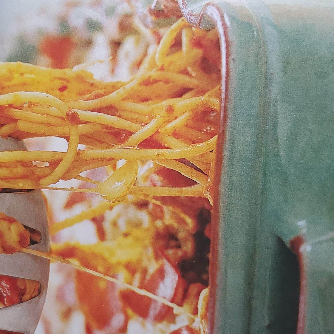 Pizza Spaghetti Casserole