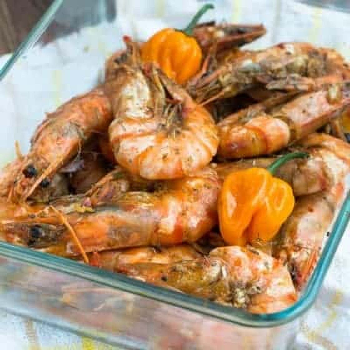 Jamaican hot pepper shrimp