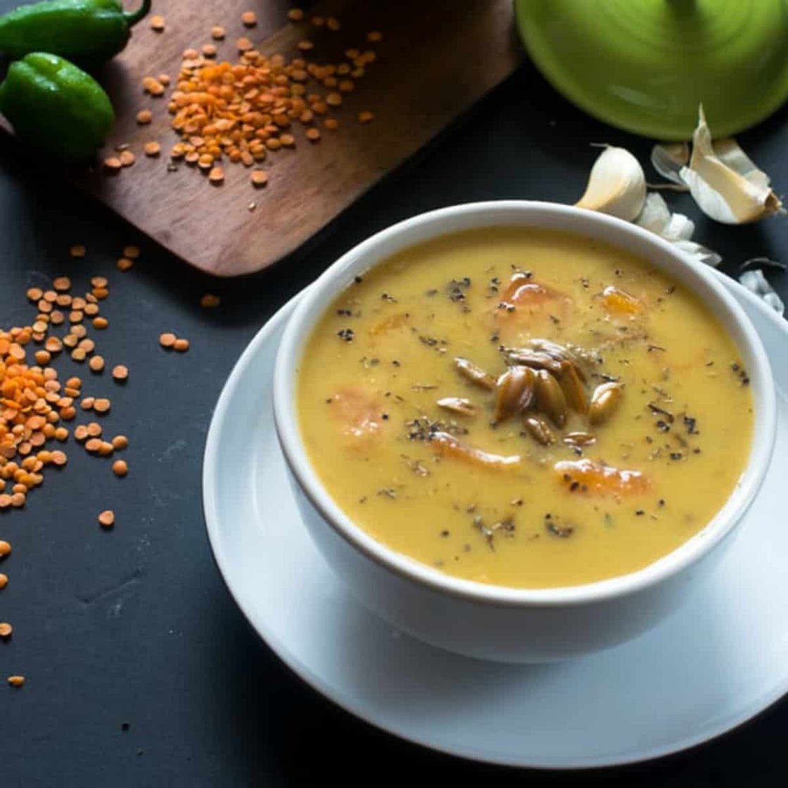Caribbean Pumpkin Lentil Soup
