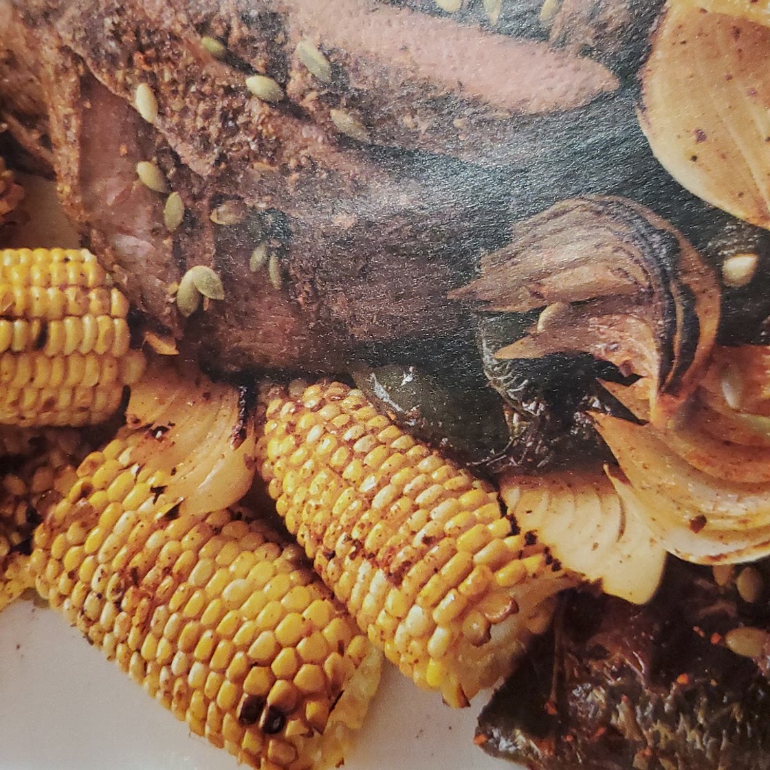 Southwestern Steak with Corn and Chiles