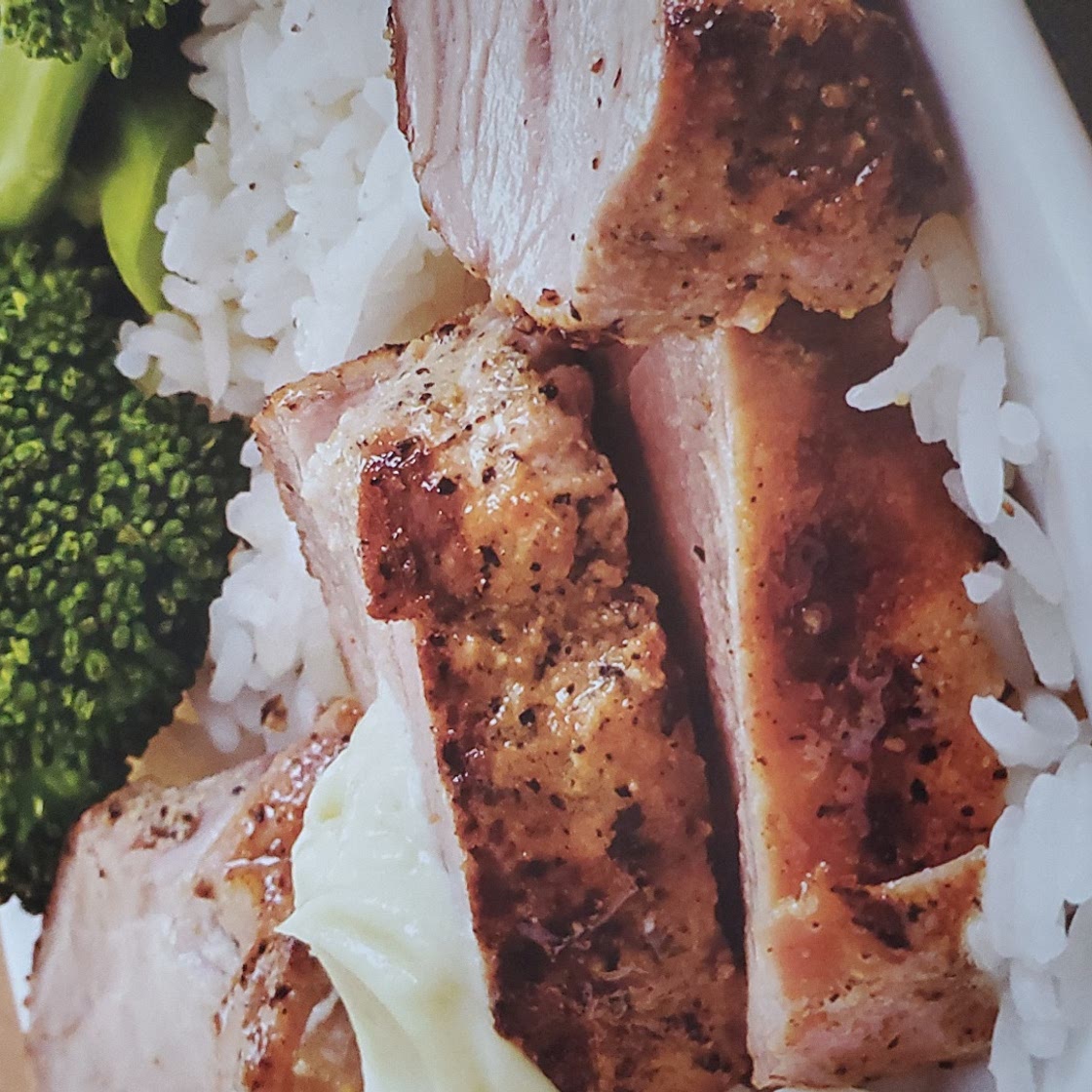 Ginger Pork with Wasabi Aioli