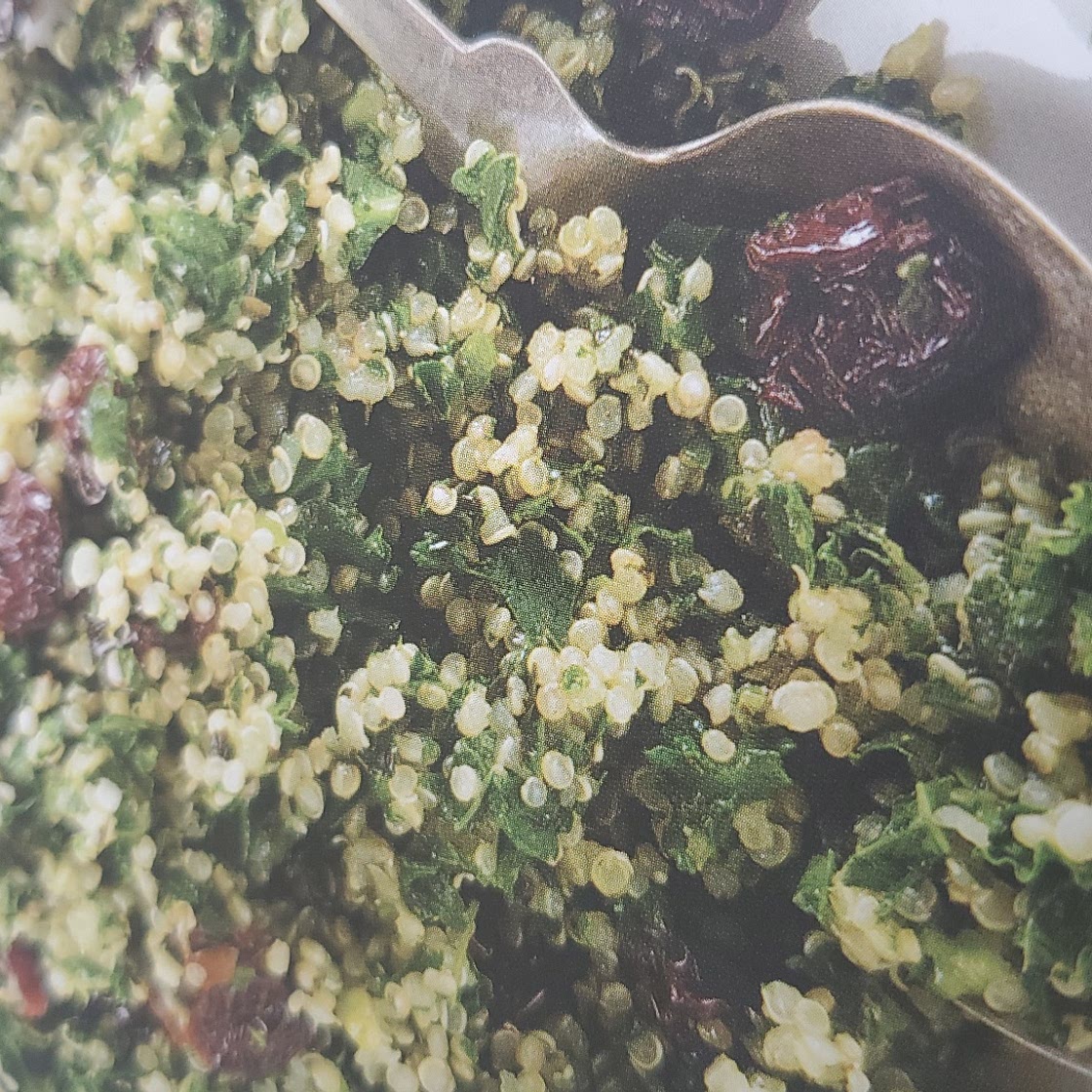 Kale and Quinoa Salad with Dried Cherries