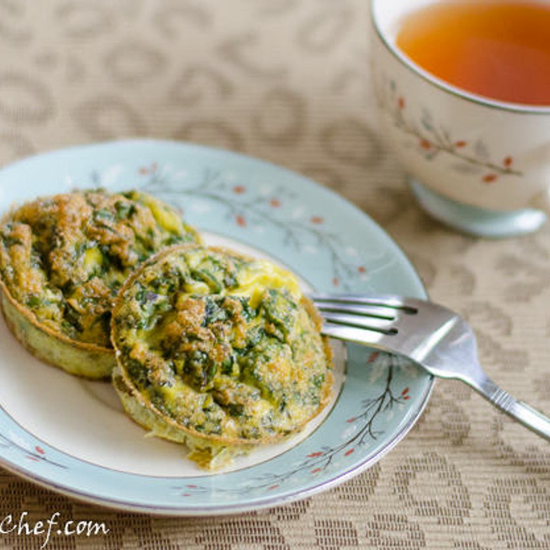 Paleo Kale and Chives Egg Muffins