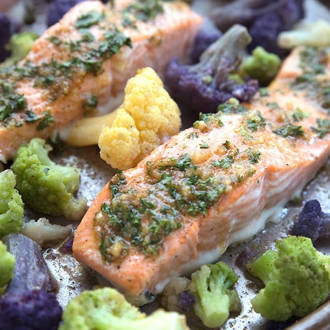 Keto Sheet Pan Salmon