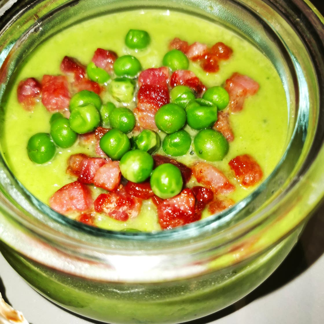 Crème de petits pois