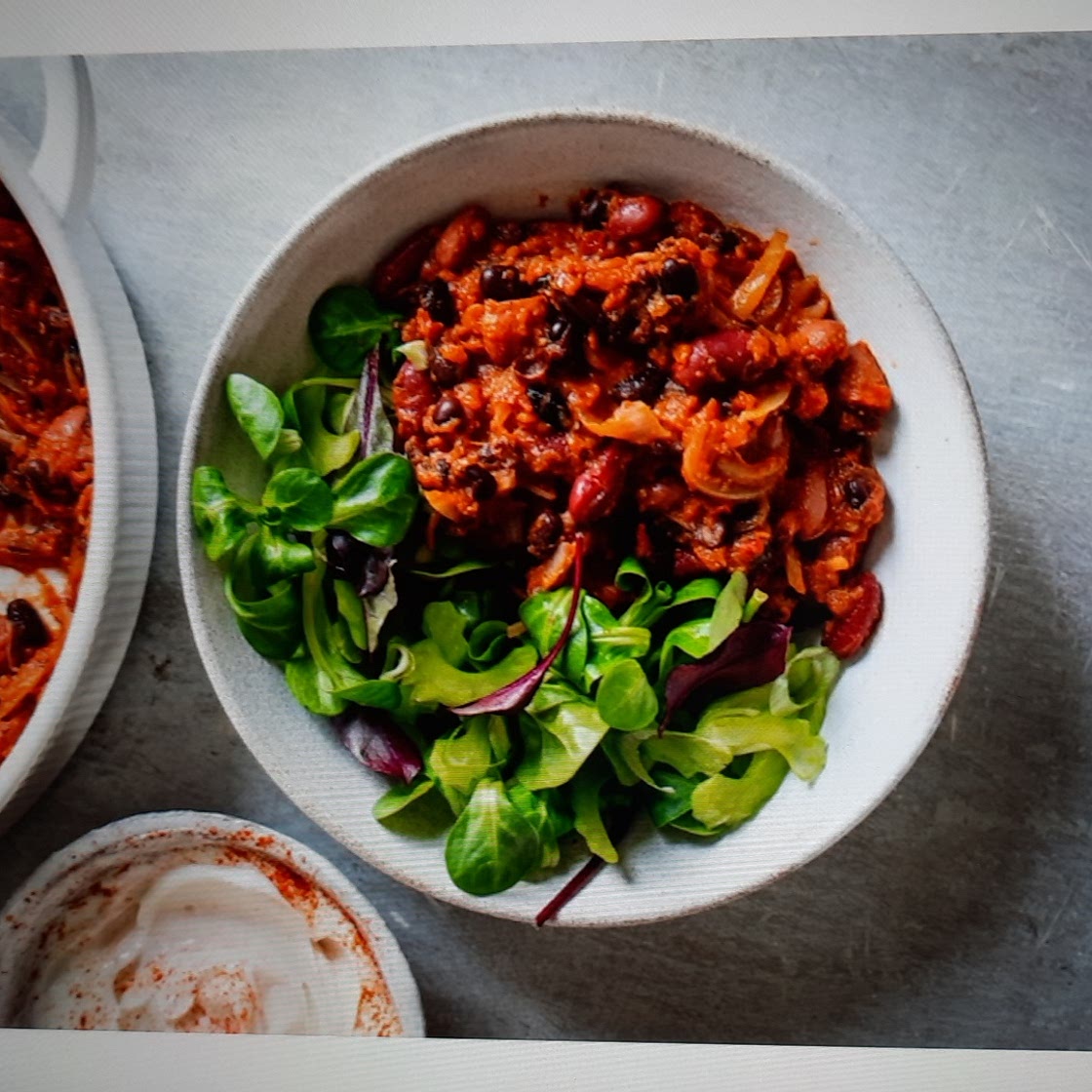 Spicy bean chilli