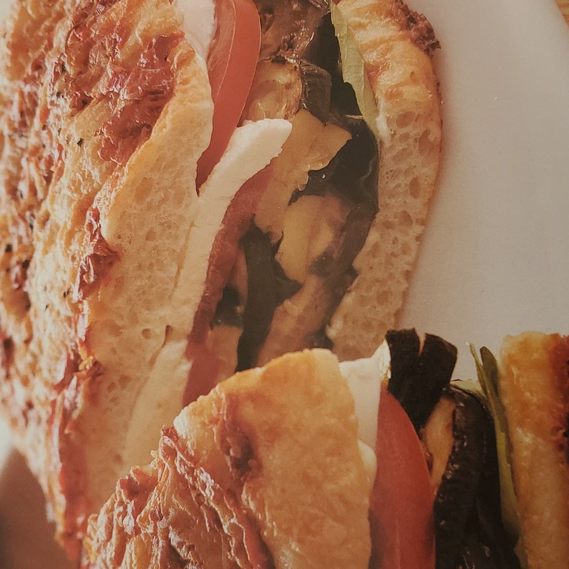 Roasted Vegetable Focaccia Sandwich