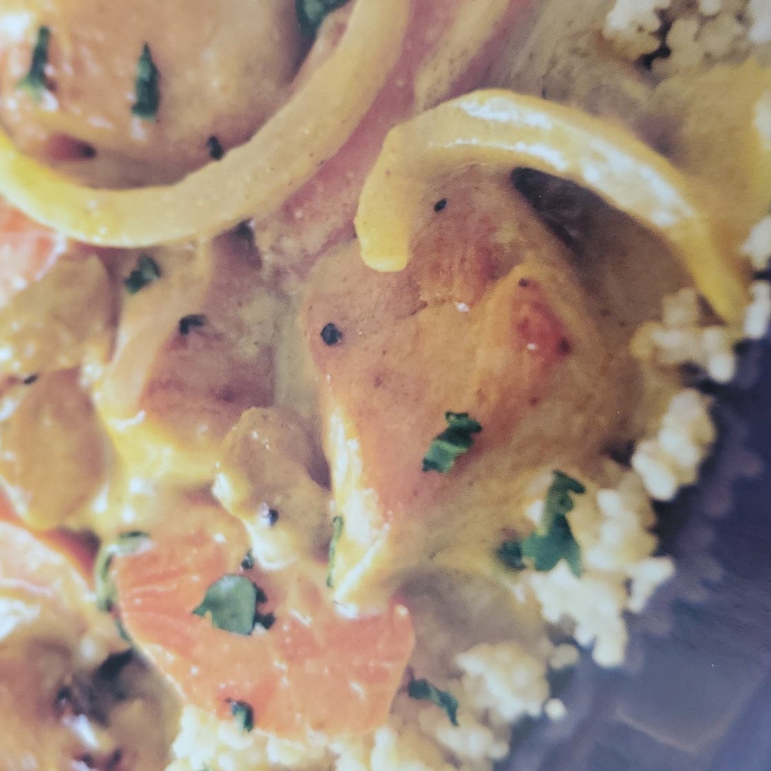 CURRIED CHICKEN WITH COUSCOUS