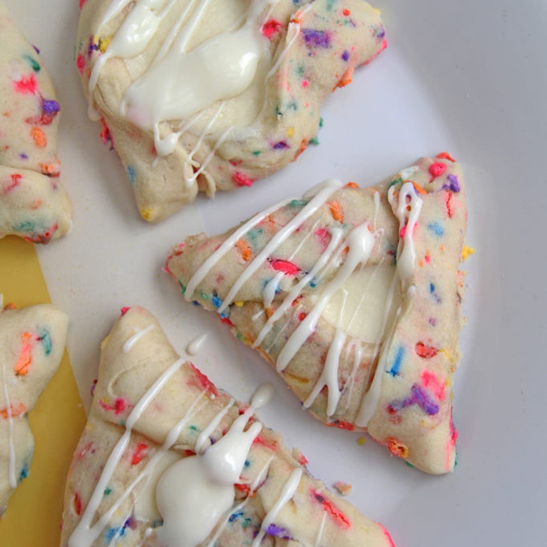 Funfetti Cheesecake Hamantaschen - Kosher In The Kitch!