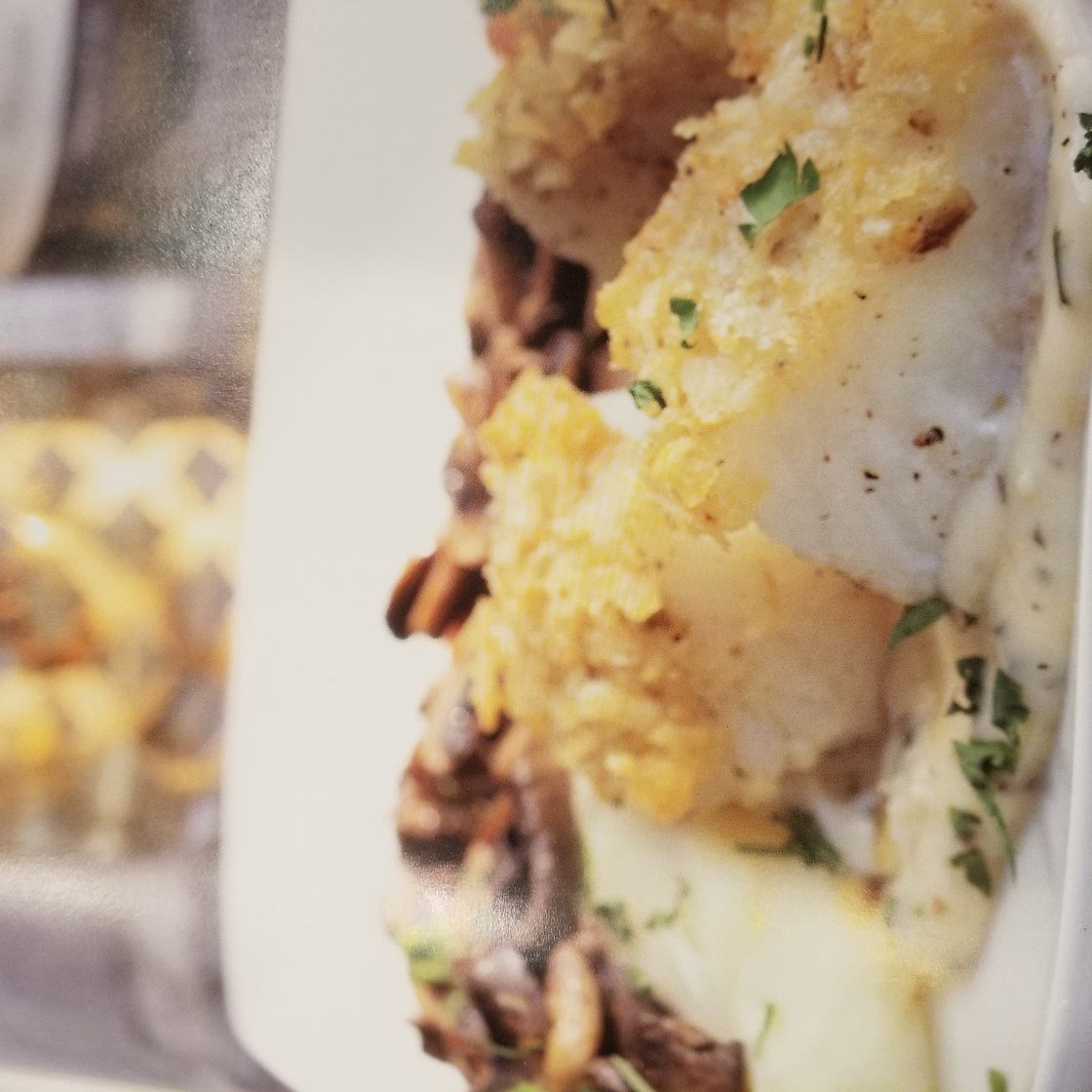 Potato Chip Crusted Sea Bass