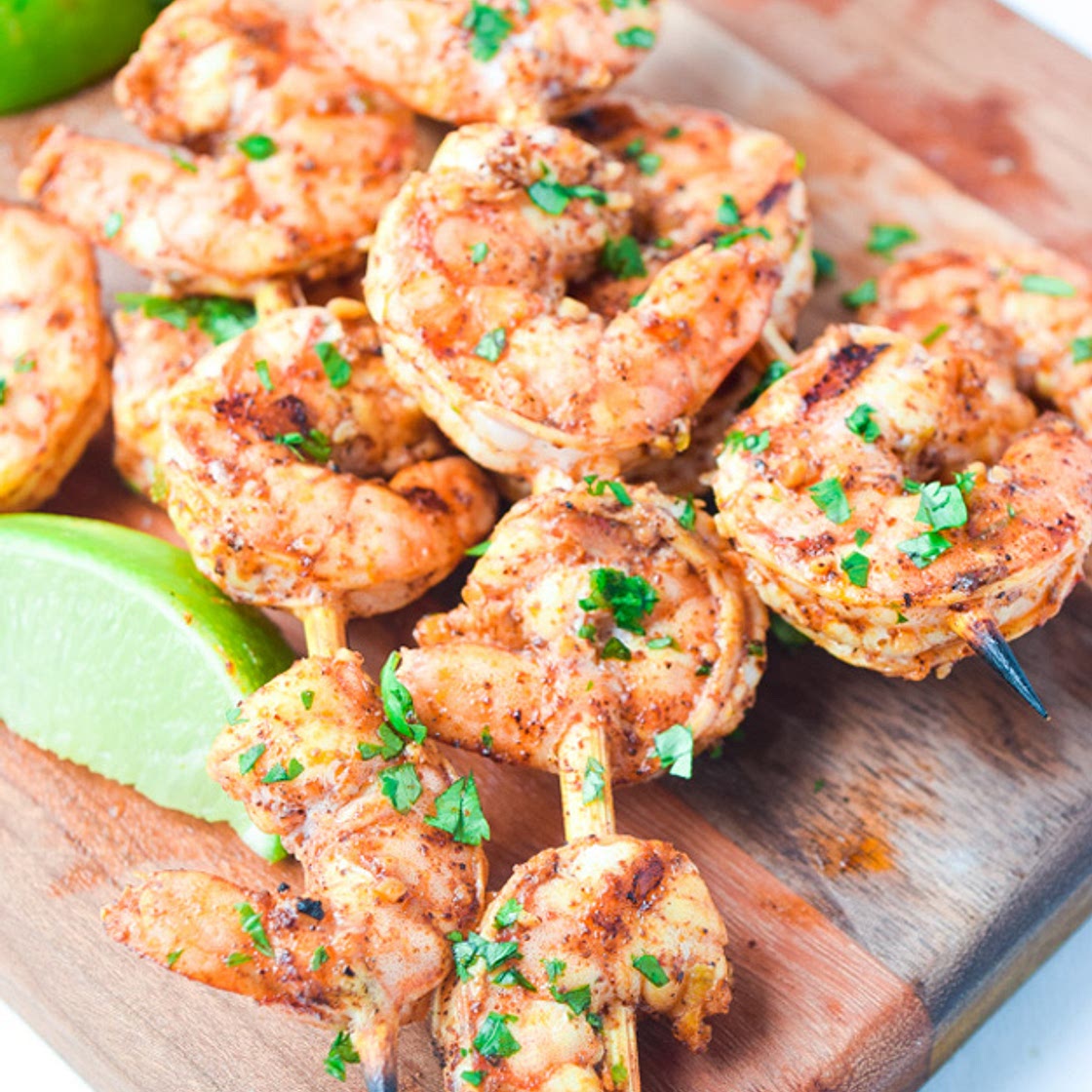 Chili Lime Shrimp Skewers (Whole30 Paleo Keto)