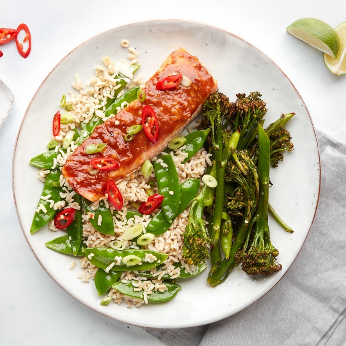 MC - Miso Glazed Salmon with Broccoli & Brown Rice