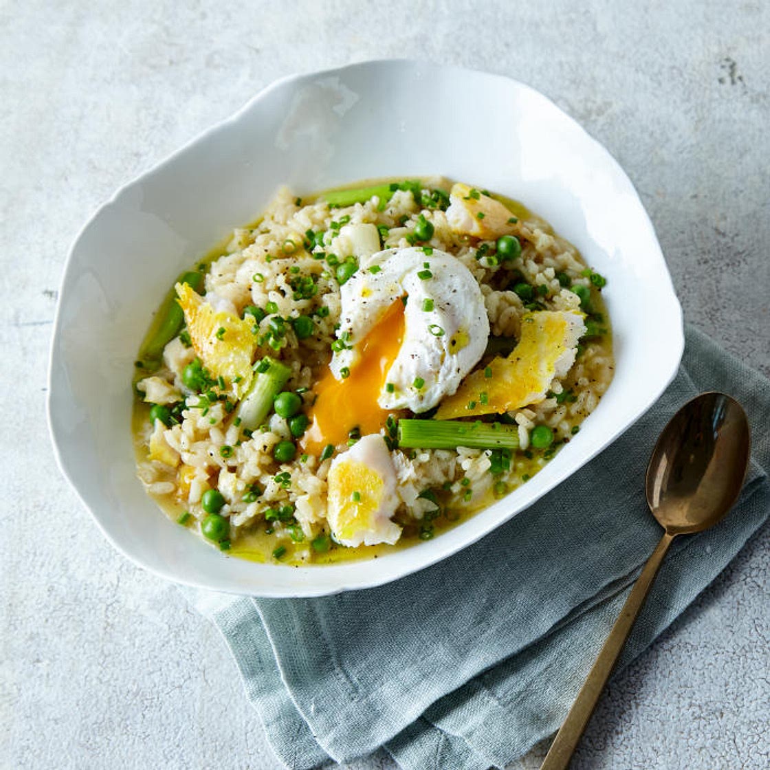 G - Smoked Fish & Pea Risotto, Poached Egg
