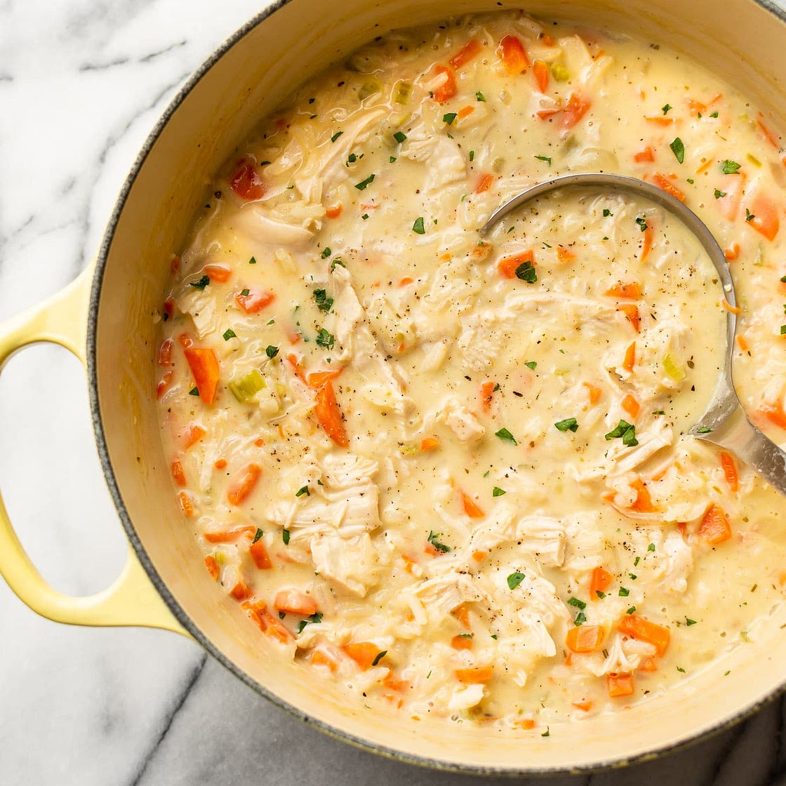 Creamy Chicken and Rice Soup