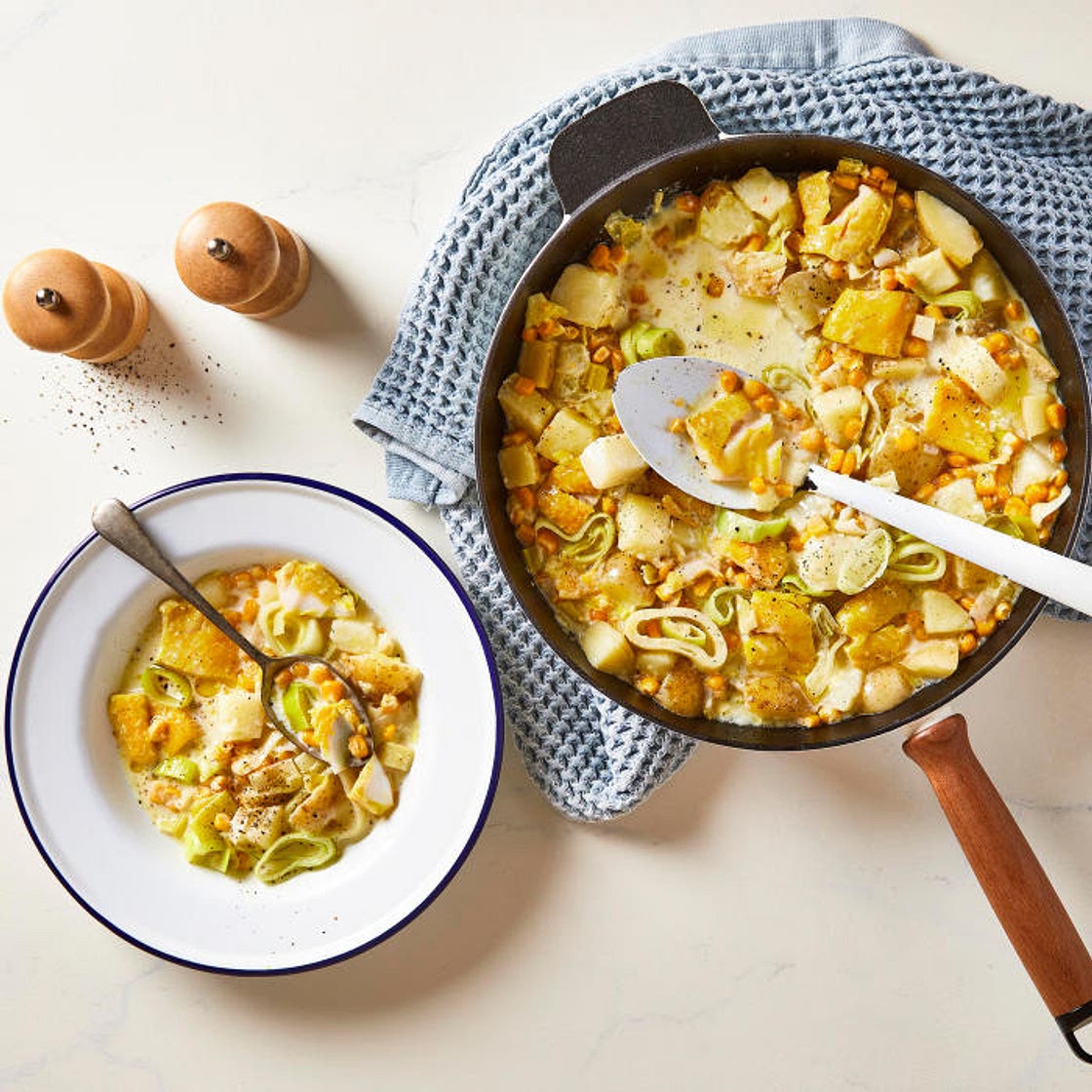G - One-Pot Smoked Fish, Leek & Sweetcorn Chowder