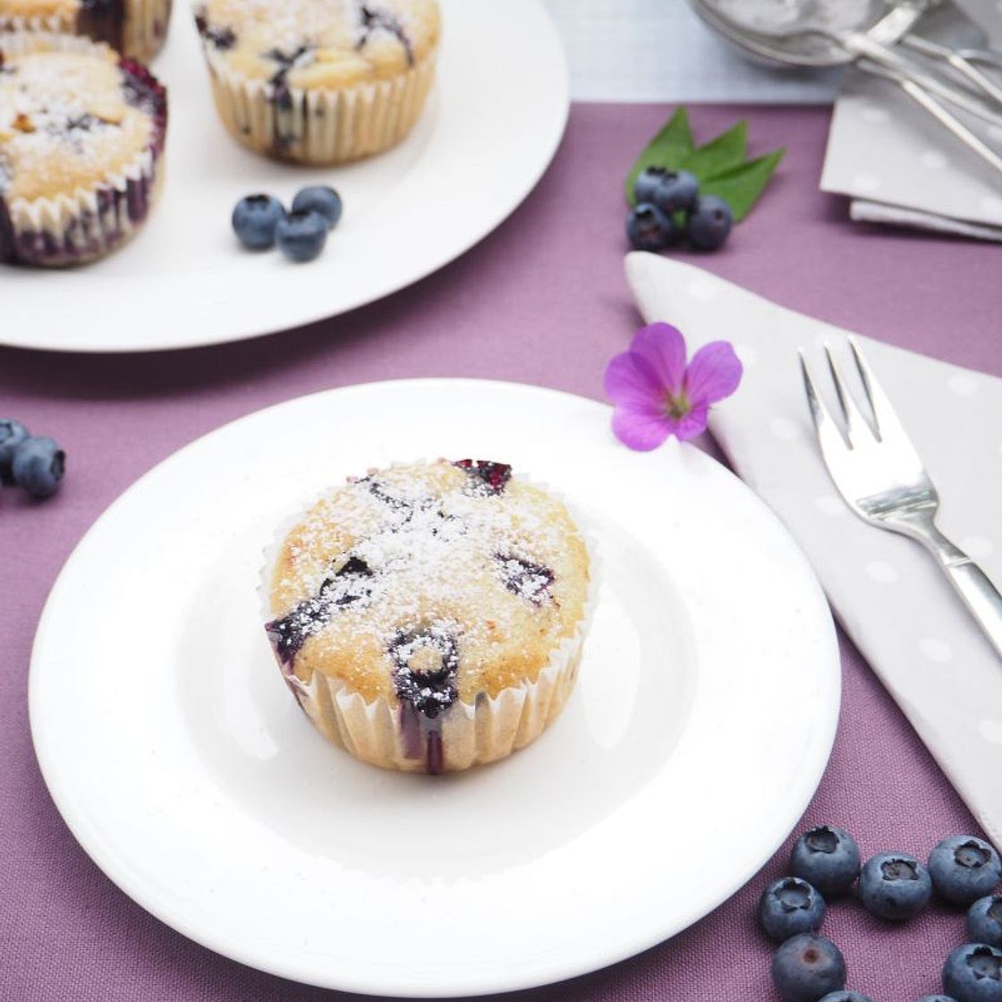 Tender & Fluffy & Fruity: Blueberry Apple Muffins