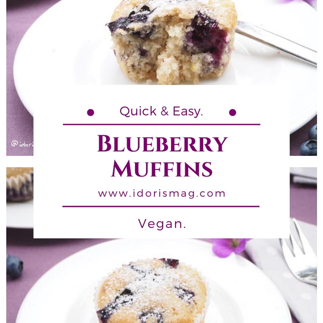 Tender & Fluffy & Fruity: Blueberry Apple Muffins
