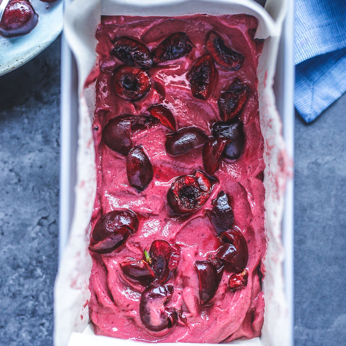 Cherry Nice Cream - Vegan and Paleo | PrimalGourmet